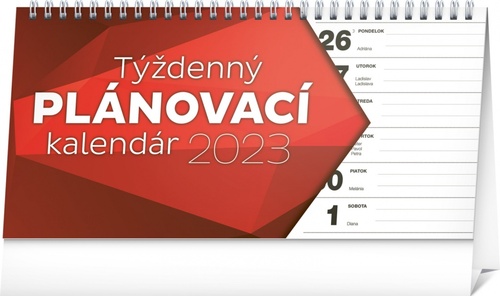 Plánovací kalendár riadkový 2023 - stolový kalendár