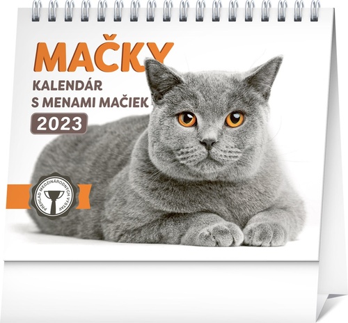 Mačky 2023 - stolový kalendár