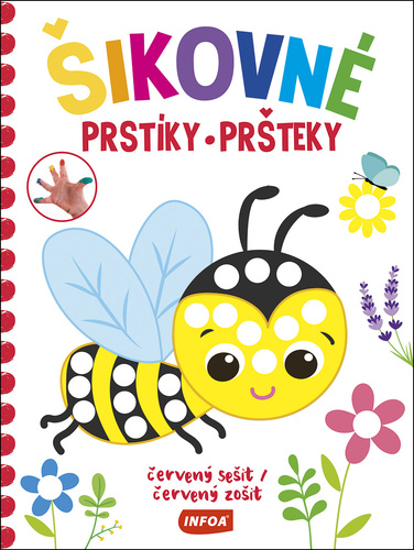 Šikovné prstíky/pršteky červený sešit/červený zošit