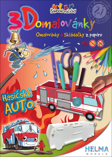 3D omalovánky Hasičské auto