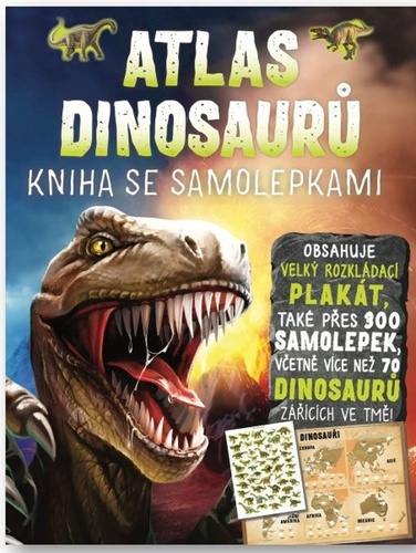Atlas dinosaurů Kniha se samolepkami