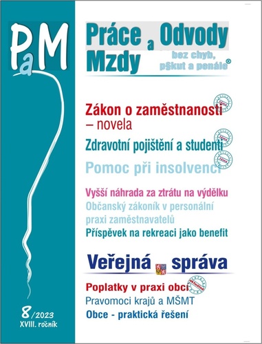 Práce a mzdy 8/2023 – Novela zákona o zaměstnanosti