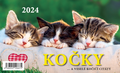 Kočky 2024 - stolní kalendář
