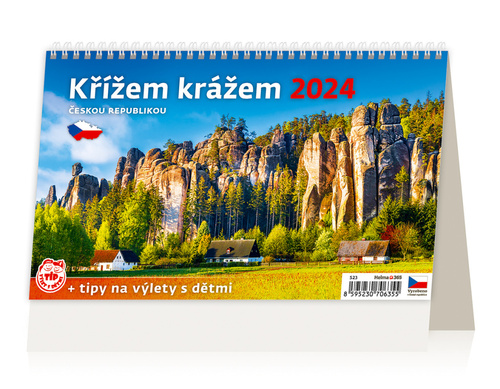 Křížem krážem Českou republikou - stolní kalendář 2024