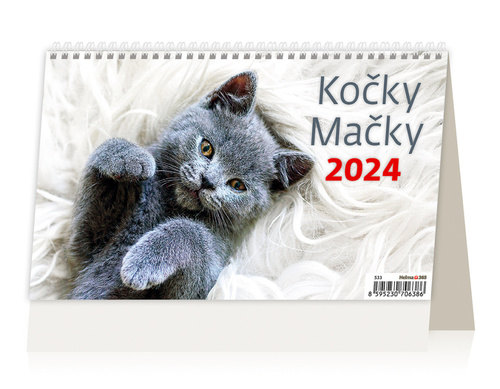 Kočky/Mačky - stolní kalendář 2024