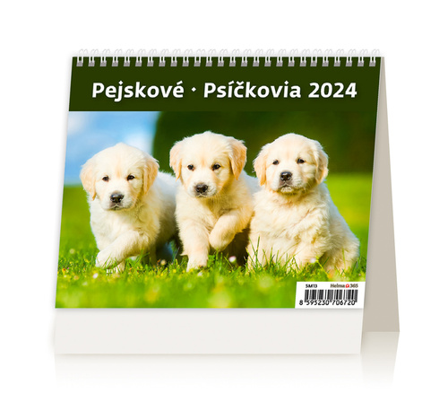 MiniMax Pejskové/Psíčkovia - stolní kalendář 2024