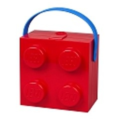 LEGO box s rukojetí červená