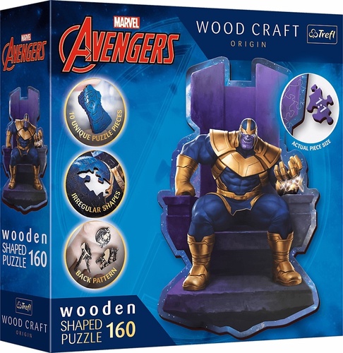 Wood Craft Origin puzzle Thanos na trůnu