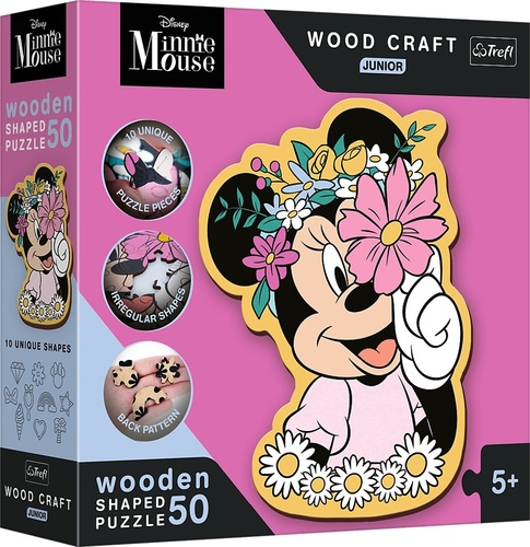 Wood Craft Junior puzzle Ve světě Minnie Mouse