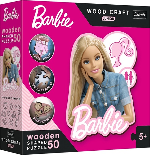 Wood Craft Junior puzzle Krásná Barbie