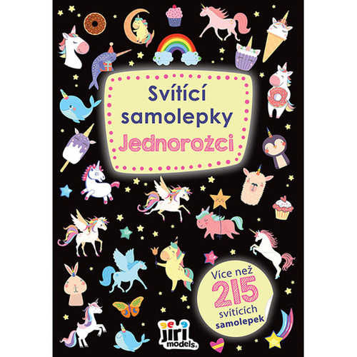 Svítící samolepky Jednorožci