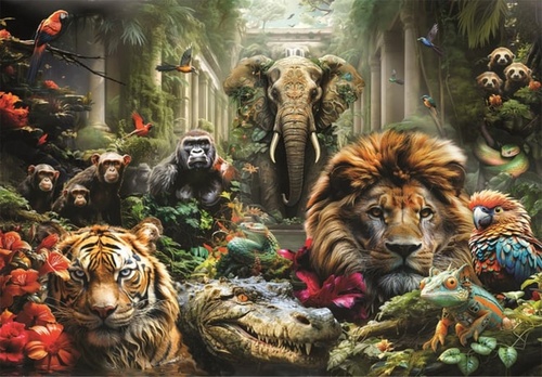 Puzzle Tajuplná džungle 1000 dílků