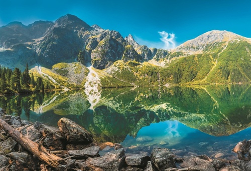 Puzzle Jezero Morskie Oko, Tatry 1500 dílků