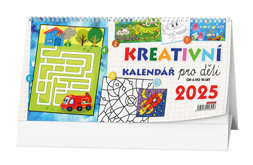 Kreativní kalendář pro děti 2025 - stolní kalendář