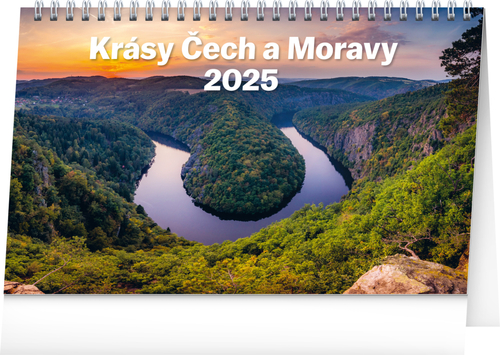 Krásy Čech a Moravyy 2025 - stolní kalendář
