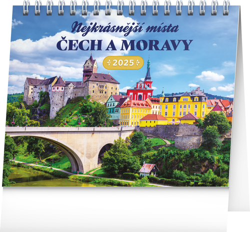 Nejkrásnější místa Čech a Moravy 2025 - stolní kalendář