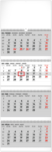 4měsíční standard 2025 skládací - nástěnný kalendář