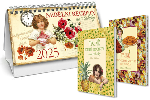 Stolní kalendář nedělní menu 2025