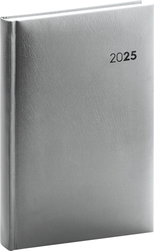 Denní diář Balacron 2025 stříbrný