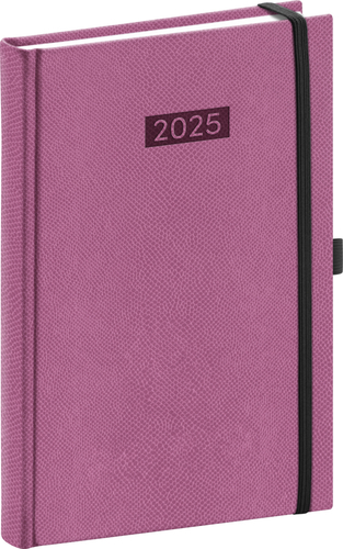 Denní diář Diario 2025 růžový
