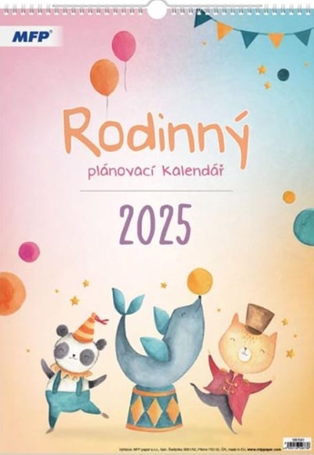 Rodinný kalendář 2025 - nástěnný kalendář