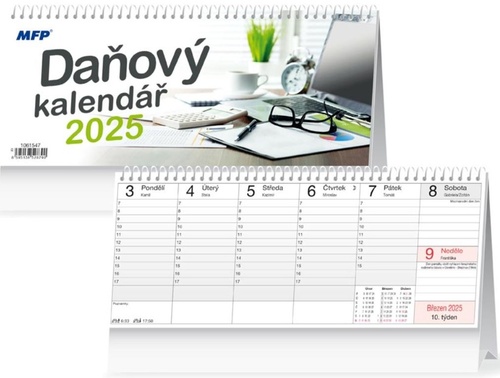 Daňový kalendář 2025 - stolní kalendář