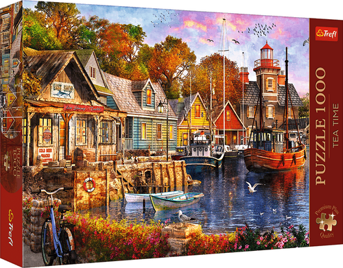 Puzzle Premium Plus Tea Time Přístav u moře