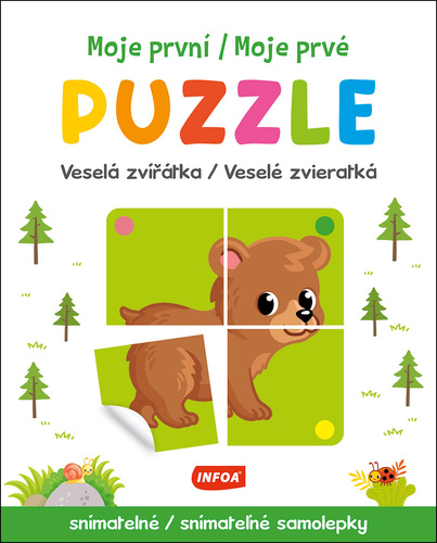 Moje první/Moje prvé puzzle Veselá zvířátka/Veselé zvieratká