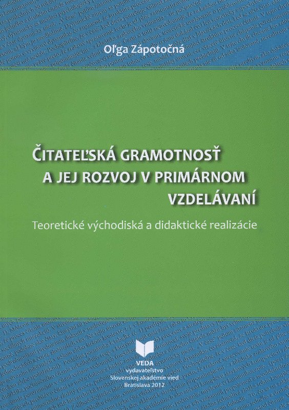 Čitateľská gramotnosť a jej rozvoj v primárnom vzdelávaní