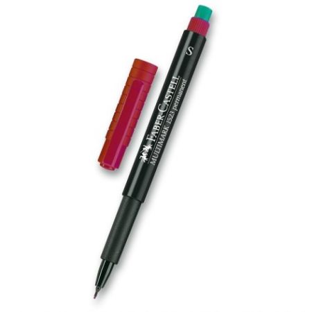 Faber-Castell Permanentní popisovač 1523 S červený