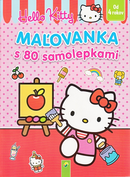Maľovanka s 80 samolepkami (Hello Kitty)