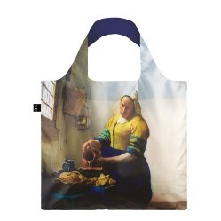 Nákupná taška LOQI Museum, Vermeer - The Milkmaid with Irma Boom