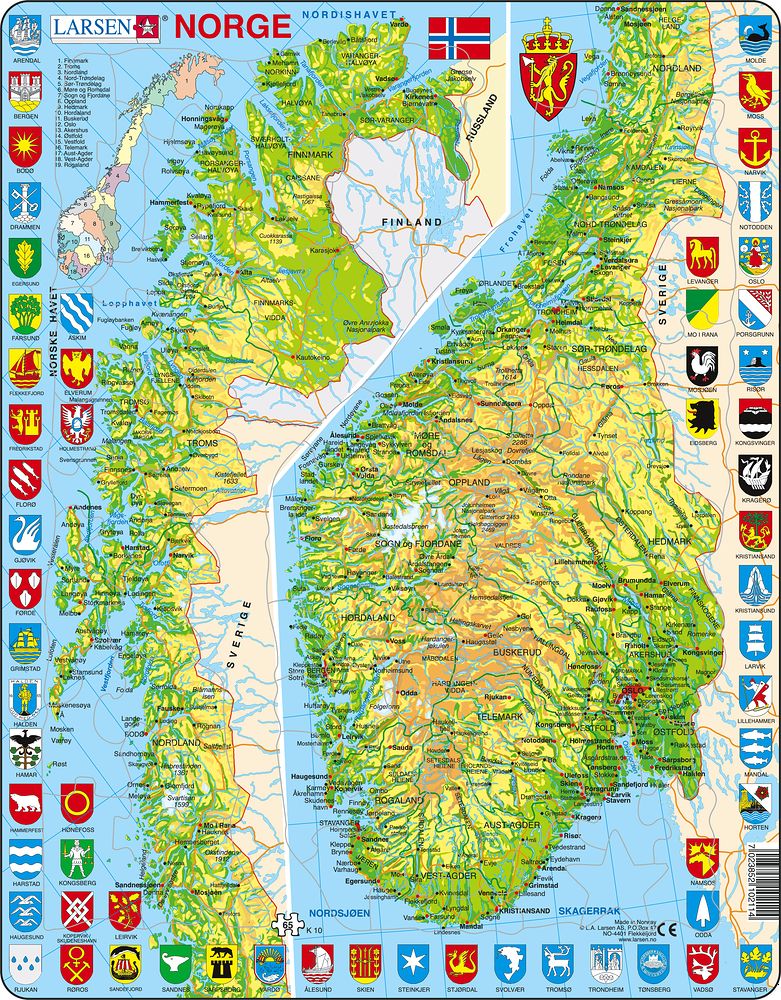 Larsen Puzzle - Norge : K10