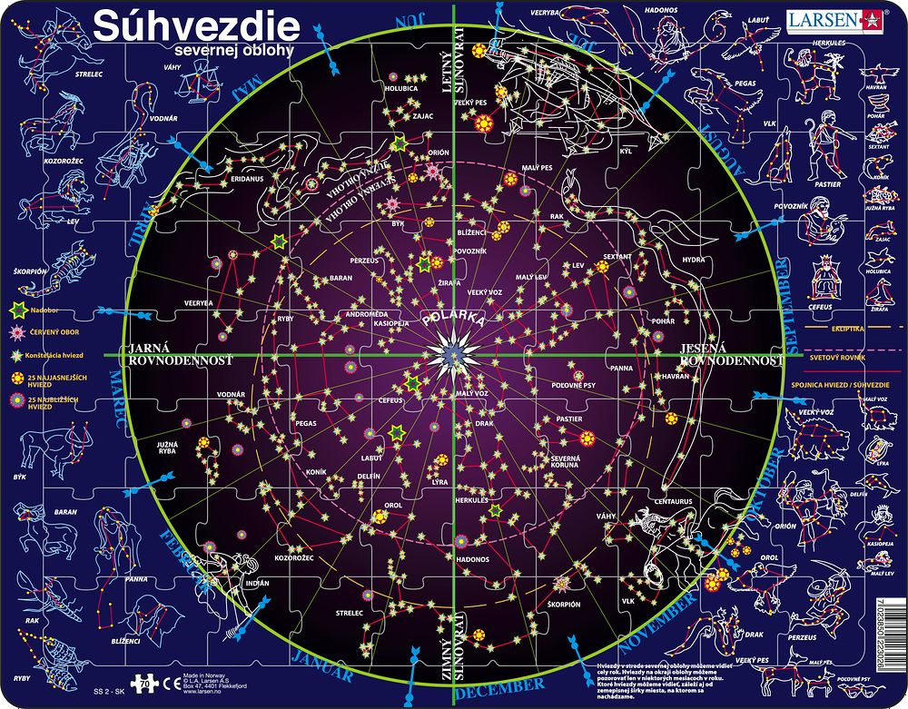Larsen Puzzle - Súhvezdie severnej oblohy - slovensky : SS2