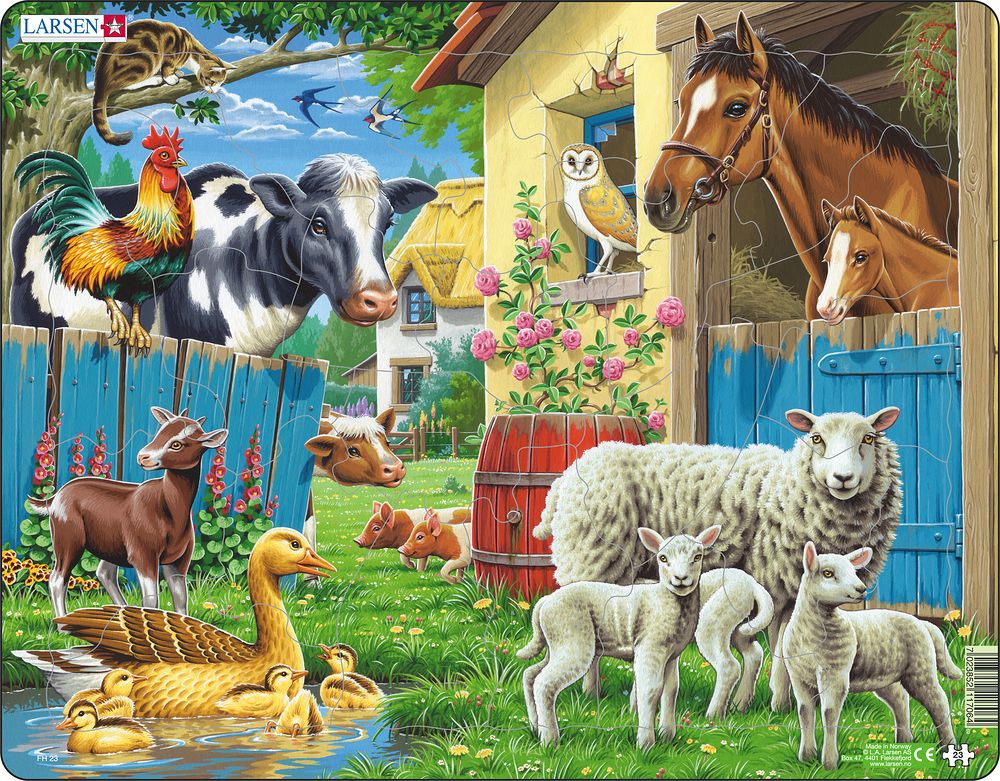 Larsen Puzzle - Domáce zvieratá na farme: FH23