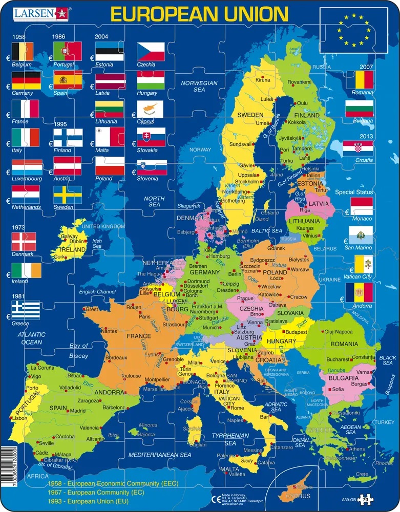 Larsen Puzzle - Európa a EÚ : A39-GB