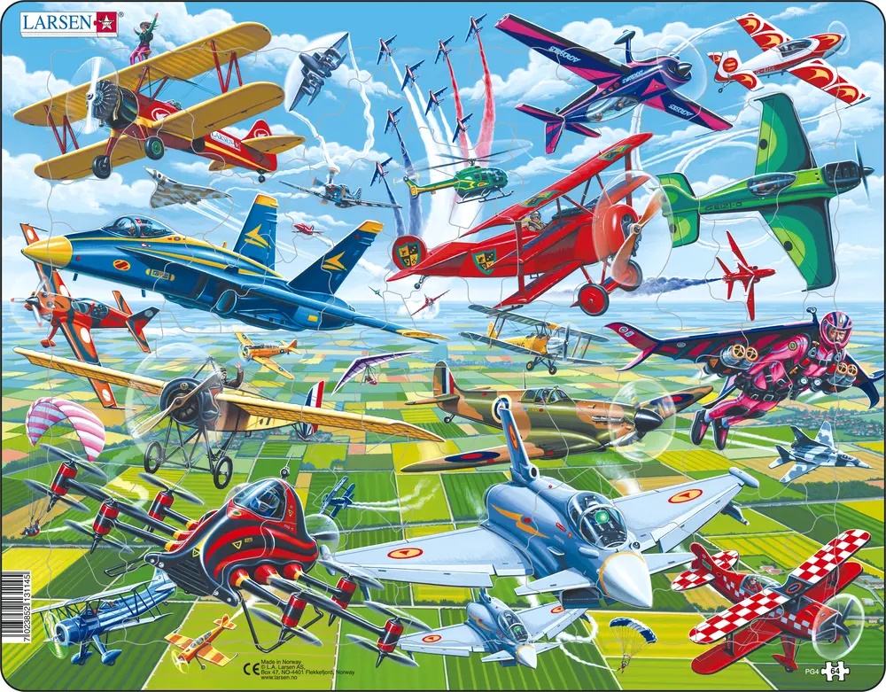 Larsen Puzzle - Piloti v lietadlách : PG4