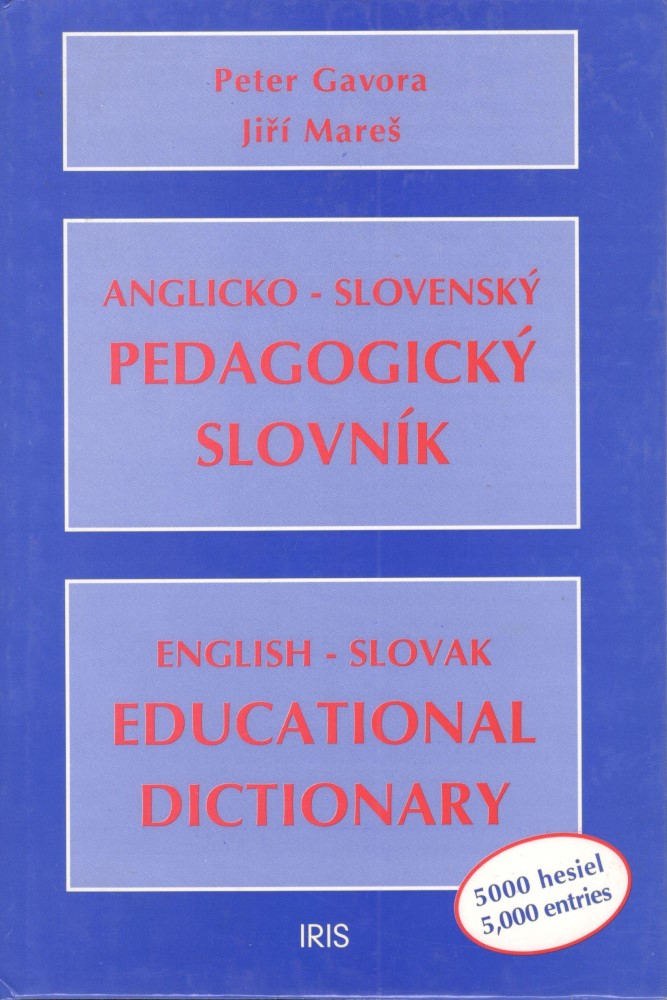 Anglicko - slovenský pedagogický slovník