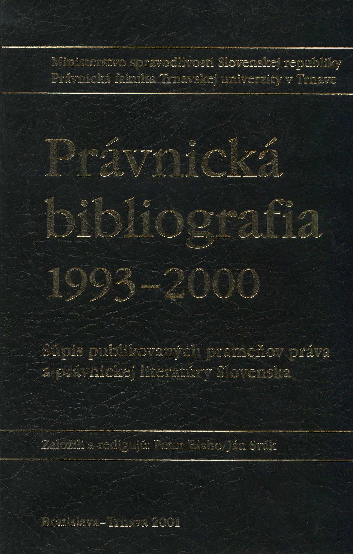 Právnická bibliografia 1993-2000