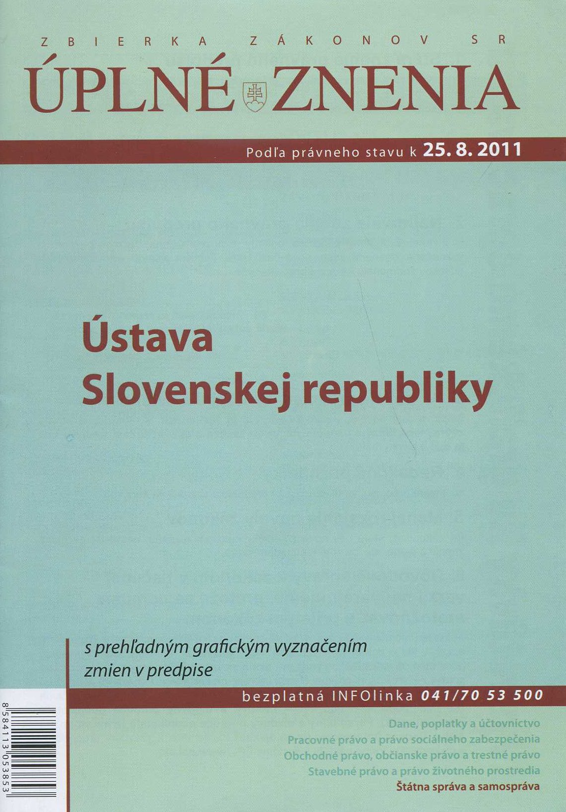 UZZ 2011 Ústava Slovenskej republiky