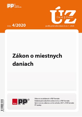 UZZ 4/2020 Zákon o miestnych daniach