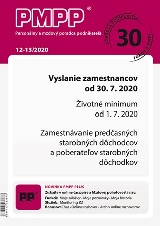 PMPP 12-13/2020 Vyslanie zamestnancov od 30.7.2020