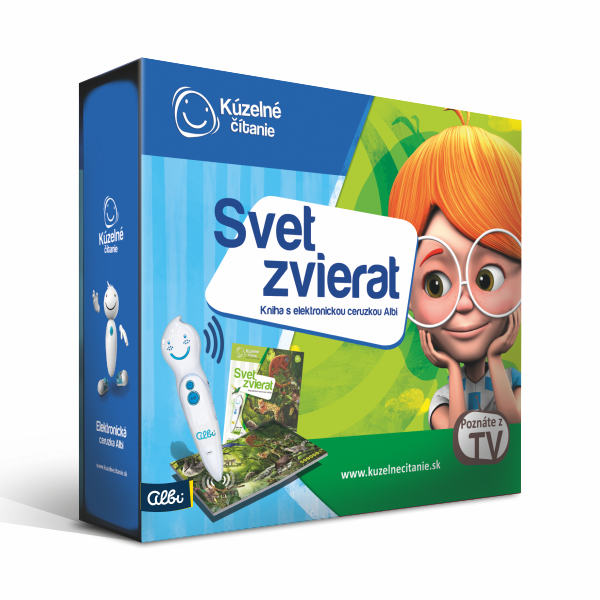 Kúzelné čítanie – Svet zvierat - súprava elektronickej ceruzky a knihy