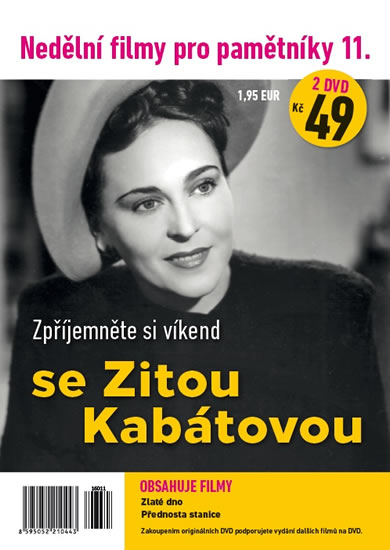 Nedělní filmy pro pamětníky 11 - Zita Kabátová - 2 DVD pošetka
