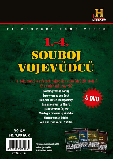 Souboj vojevůdců 1-4 – 4 DVD