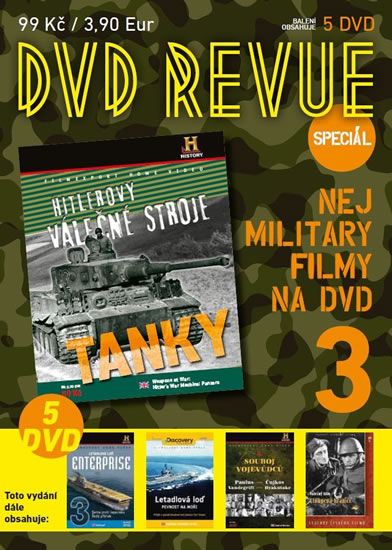 DVD Revue speciál 3 - Nej military filmy na DVD - 5 DVD