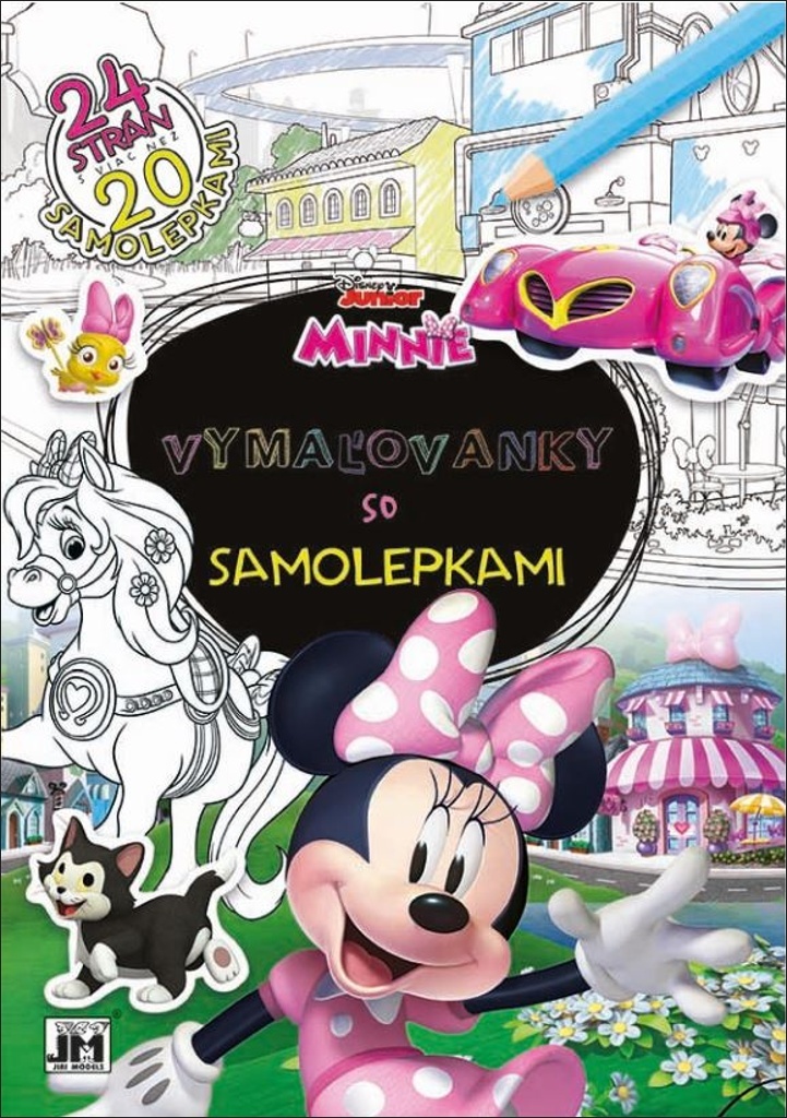 Vymaľovanky so samolepkami Minnie