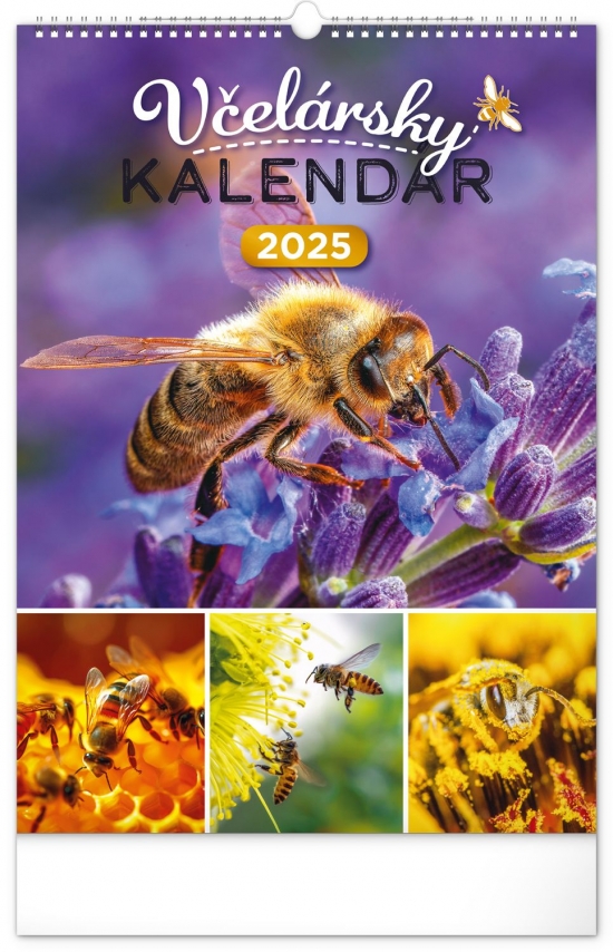 Nástenný Včelársky kalendár 2025, 33 × 46 cm