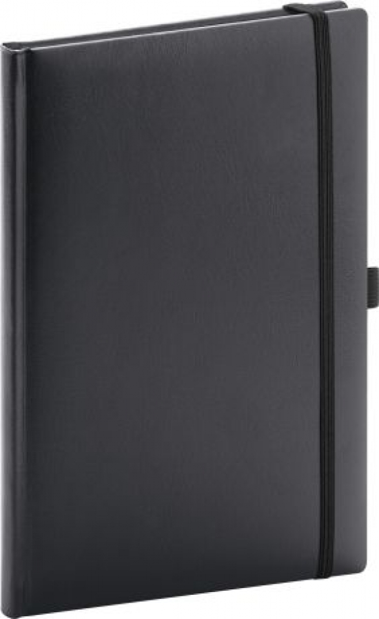 Notes Balacron 2025, čierny, bodkovaný, 15 x 21 cm