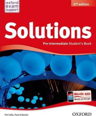 Solutions Pre-Intermediate Student´s Book 2nd Edition